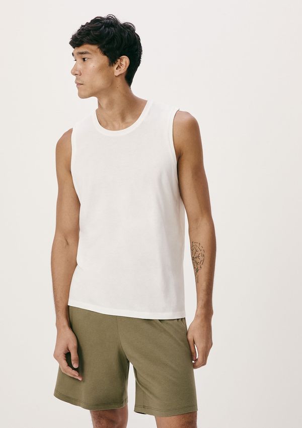 Pijama Curto Masculino Em Malha De Algodão - Off white P
