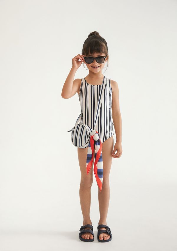 Maiô Infantil Estampado Com Em Lycra® - Azul 008