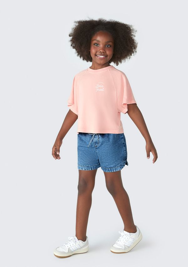 Shorts Jeans Infantil Menina - Azul 008