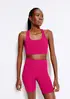 Bermuda Esportiva Feminina Biker com Fio LYCRA® - Rosa P