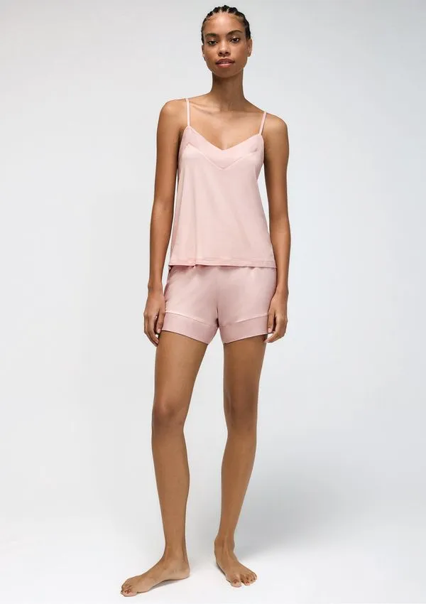 Pijama Feminino Curto Em Viscose - Rosa M