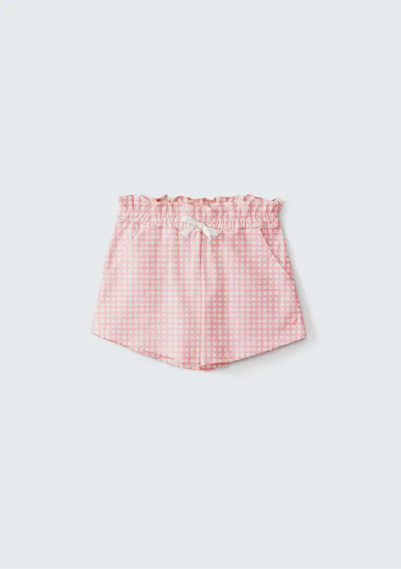 Shorts Básico Infantil Menina Clochard Estampado - Rosa 014