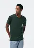 Camiseta Básica Masculina Manga Curta Decote V World - Verde XXG
