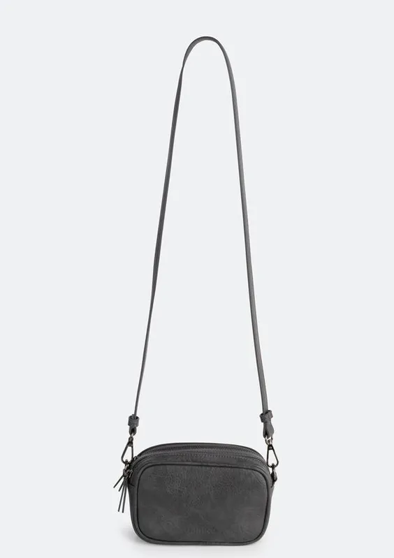 Bolsa Feminina Crossbody Em Pu - Cinza UNI