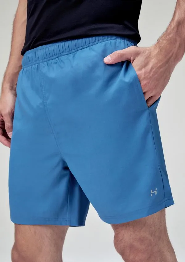 Bermuda Básica Esportiva Masculina - Azul XG