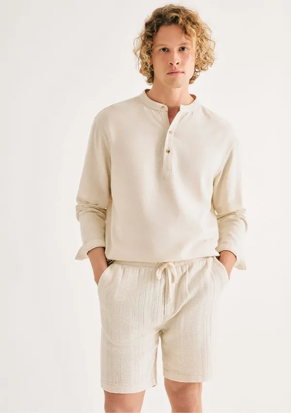 Bermuda Masculina Texturizada - Bege XG