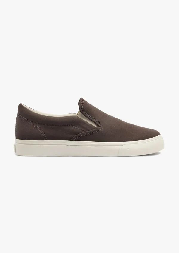 Tênis Masculino Slip On - Marrom 041