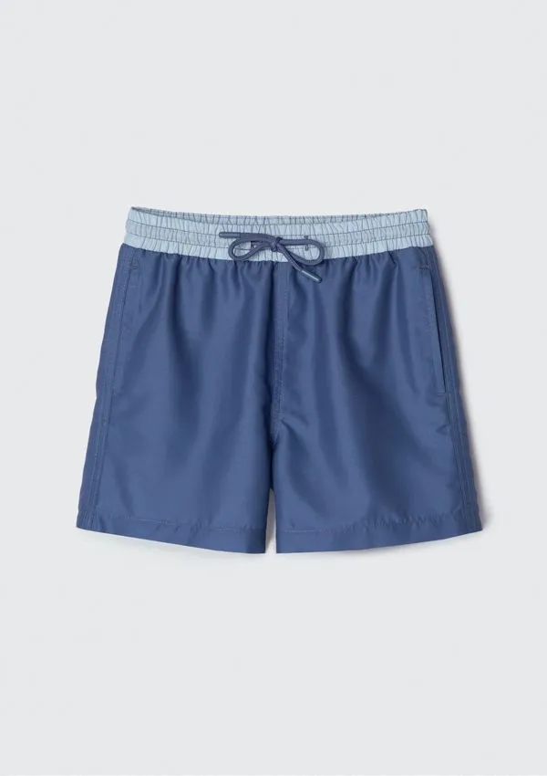 Shorts Infantil Menino Em Tactel - Azul 012