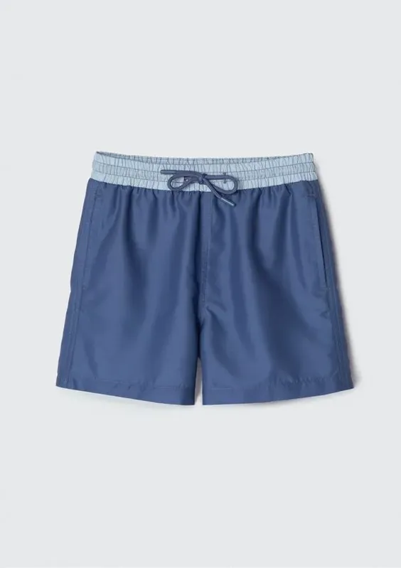 Shorts Infantil Menino Em Tactel - Azul 006