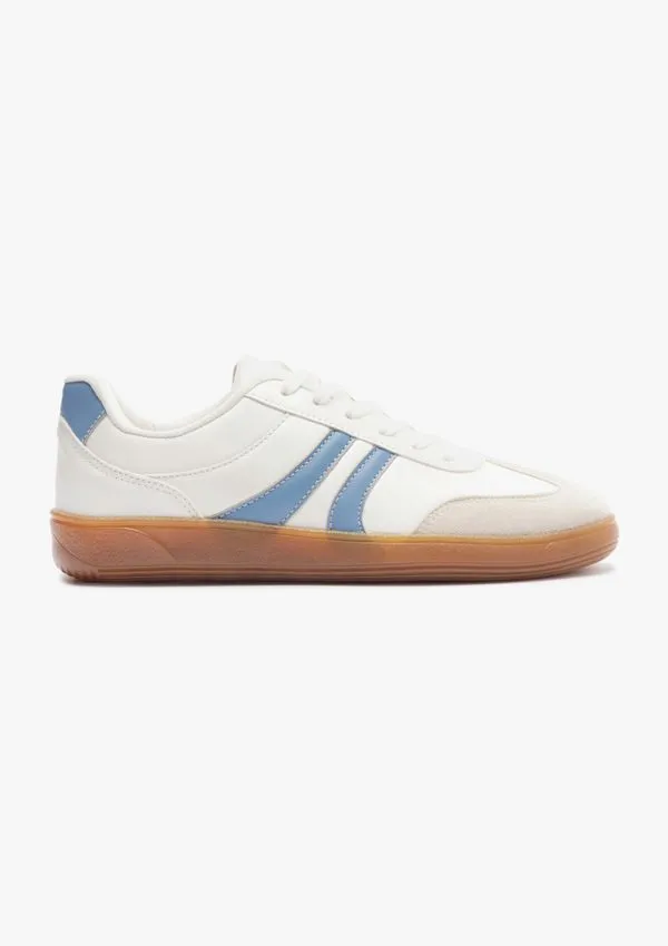 Tênis Feminino Casual Recortes - Azul 034