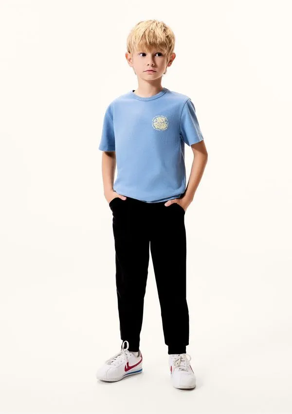Calça Básica Infantil Menino Em Moletom Peluciado Com Bolso - Preto 014