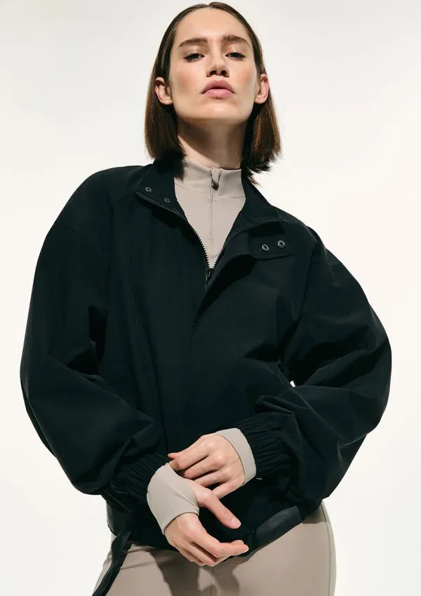 Casaco Oversized Feminino Hering Sports + Frnc - Preto G