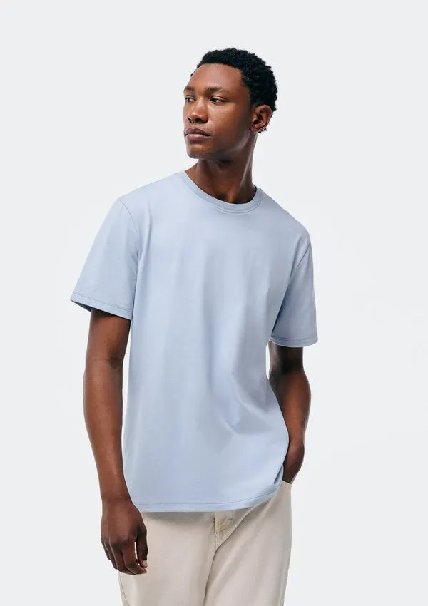 Camiseta Básica Masculina Super Cotton - Azul G
