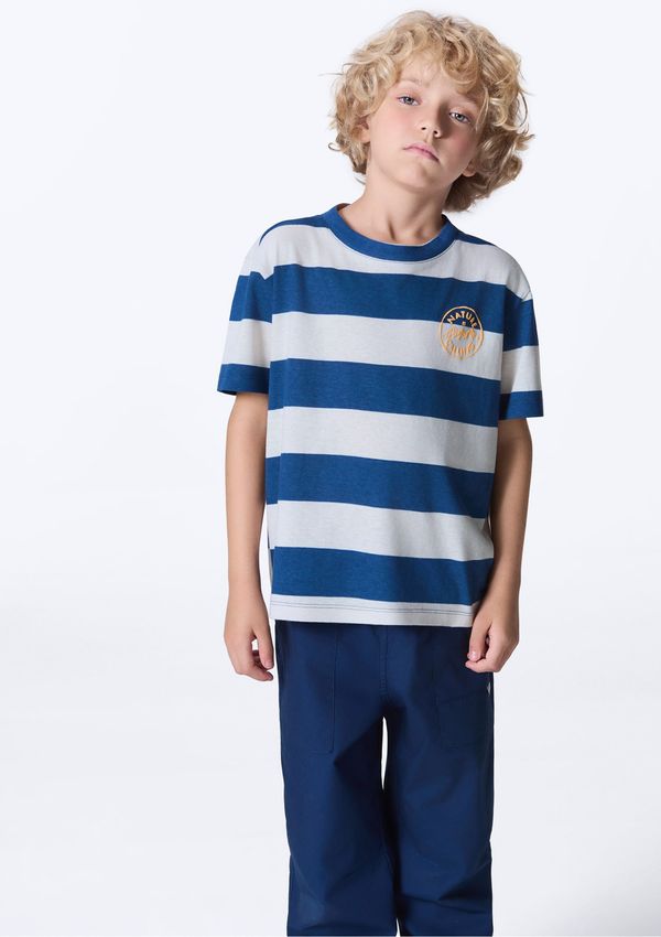 Camiseta Infantil Menino Estampada - Azul 014