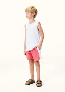 Bermuda De Banho Infantil Menino Colorida - Vermelho 010