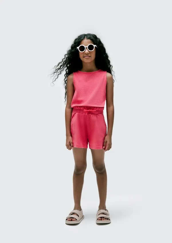 Conjunto Curto Infantil Menina - Rosa 012