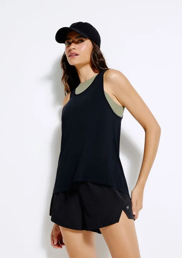 Regata Esportiva Feminina Biodegradável - Preto M