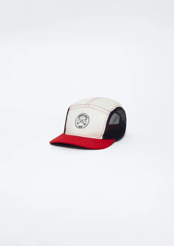 Boné Infantil Menino Aba Curva Estampado - Vermelho G