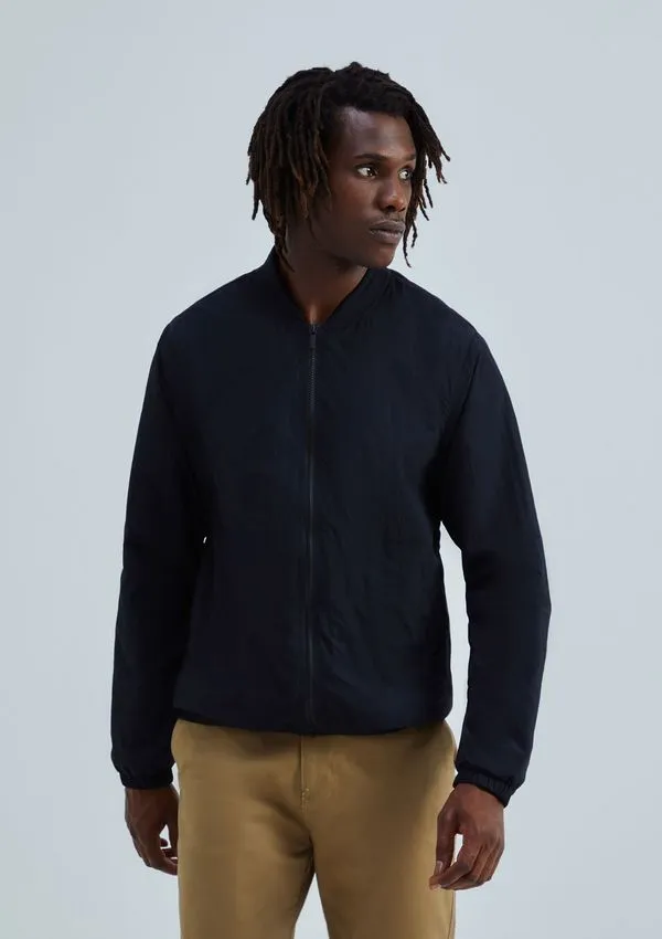 Jaqueta Básica Masculina Bomber Corta Vento - Preto G
