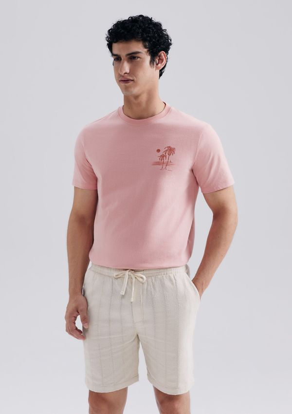 Bermuda Masculina Texturizada - Creme P