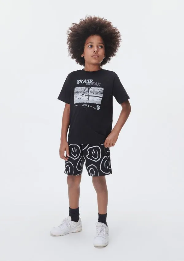Conjunto Curto Infantil Menino Regular - Preto 014