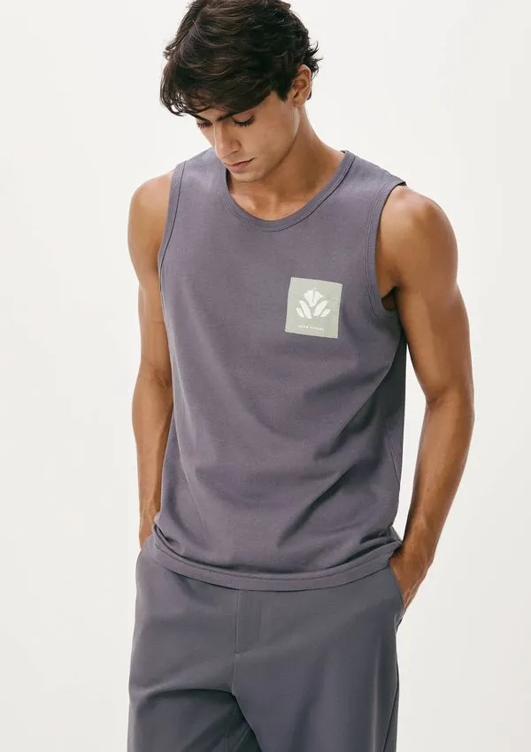 Regata Básica Masculina Regular Com Estampa - Cinza XG