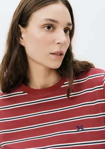 Blusa Feminina Manga Longa Listrada - Vinho G