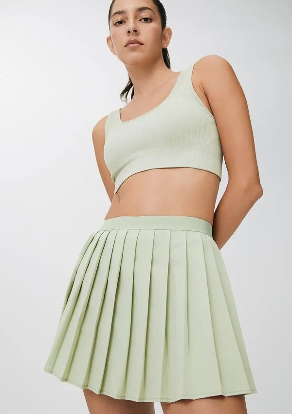 Shorts Saia Esportivo Plissado - Verde XP