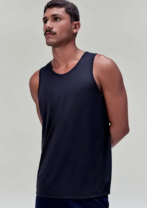 Regata Esportiva Masculina Texturizada - Preto M