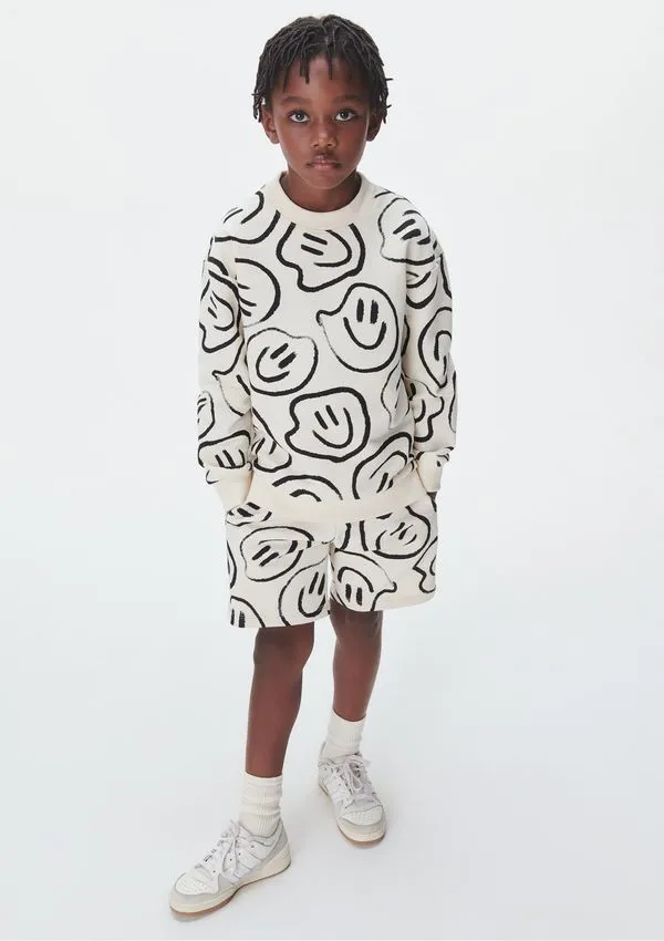 Blusão Infantil Menino Estampado - Off white 014