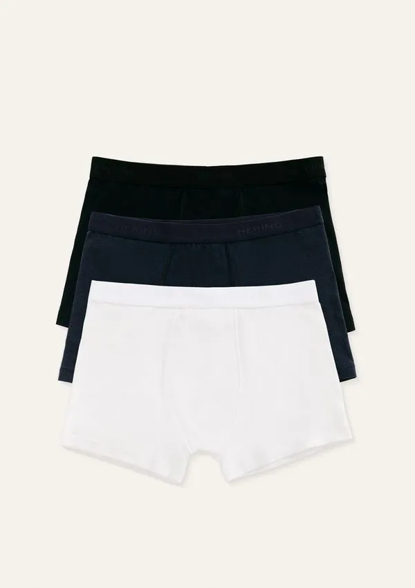 Kit 3 Cuecas Boxer Em Malha - Multicolorido P
