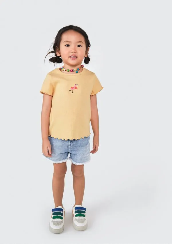 Shorts Infantil Menina Toddler - Azul 002