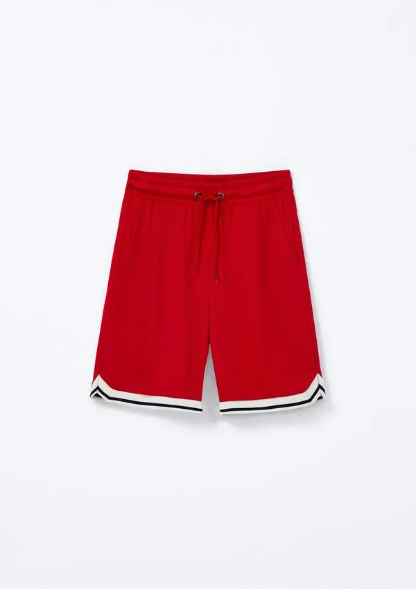 Bermuda Infantil Menino Esportiva - Vermelho 002