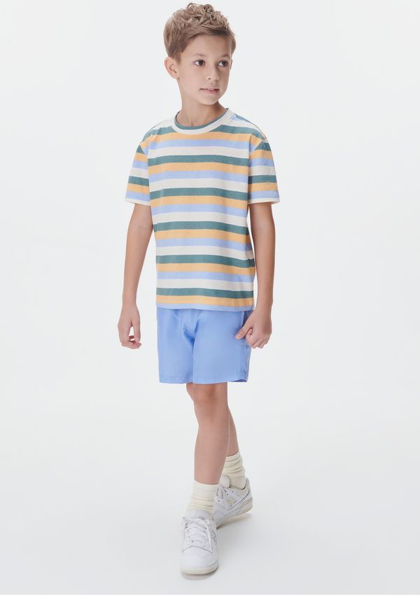 Shorts Infantil Menino Em Tactel - Azul 005