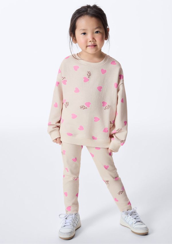Conjunto Infantil Menina Toddler Estampado - Nude 002
