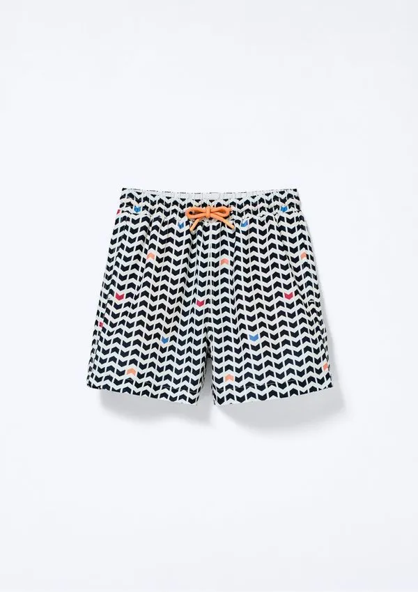 Shorts Infantil Menino Estampado - Preto 016