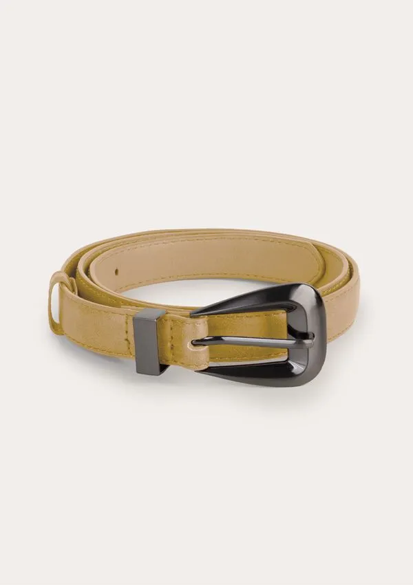 Cinto Feminino Fivela De Metal - Bege G