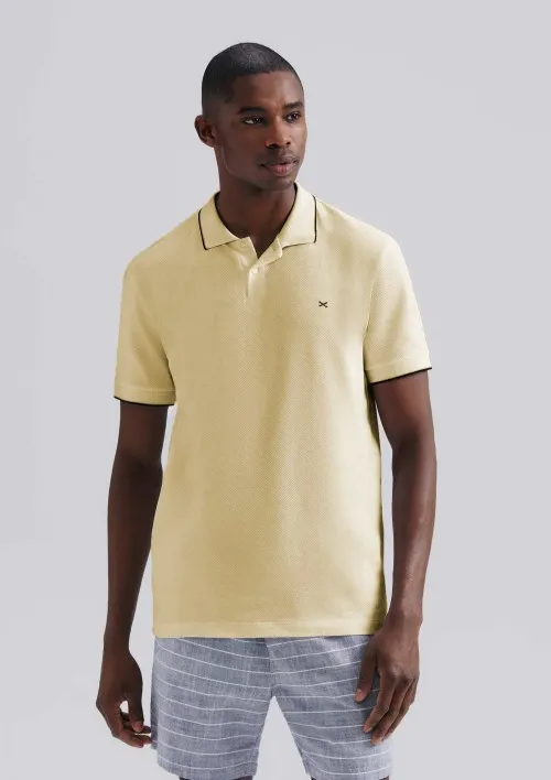 Camisa Polo Masculina Manga Curta Piquet - Amarelo XG