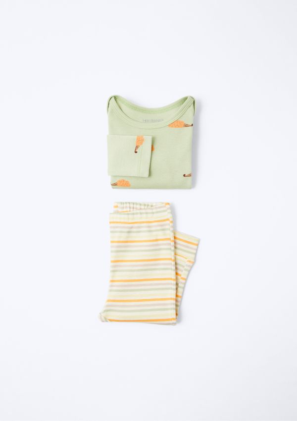 Conjunto Bebê Unissex Body Com Calça - Verde RN