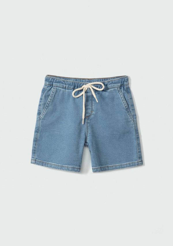 Bermuda Jeans Infantil Menino Toddler - Azul 004