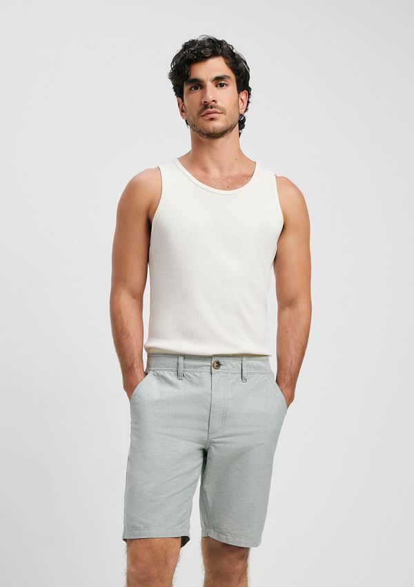 Bermuda Masculina Chino Fio Tinto - Verde 052