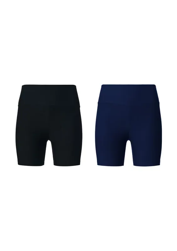 Kit 2 Bermudas Esportivas Femininas - Multicolorido P
