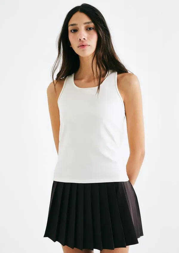 Regata Esportiva Feminina Com Fio LYCRA® - Off white M