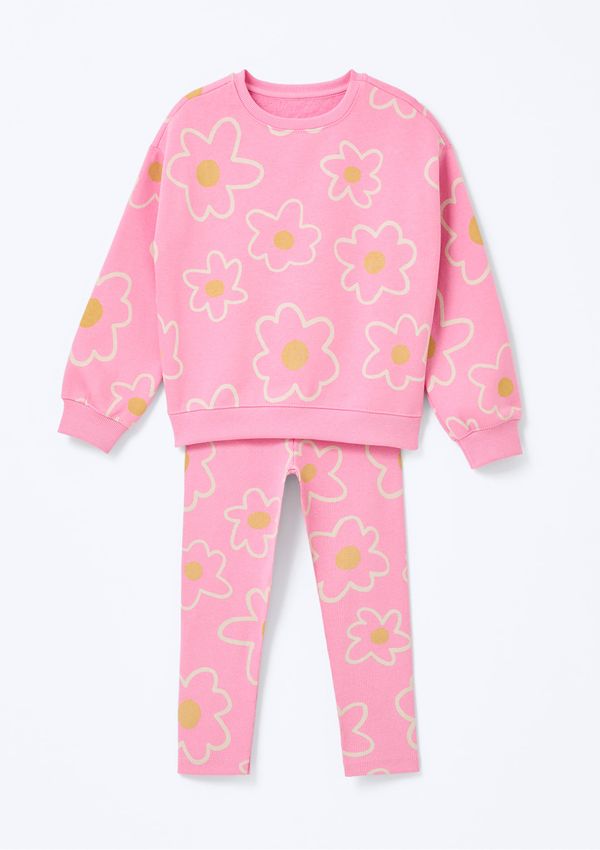Conjunto Infantil Menina Toddler Estampado - Rosa 001