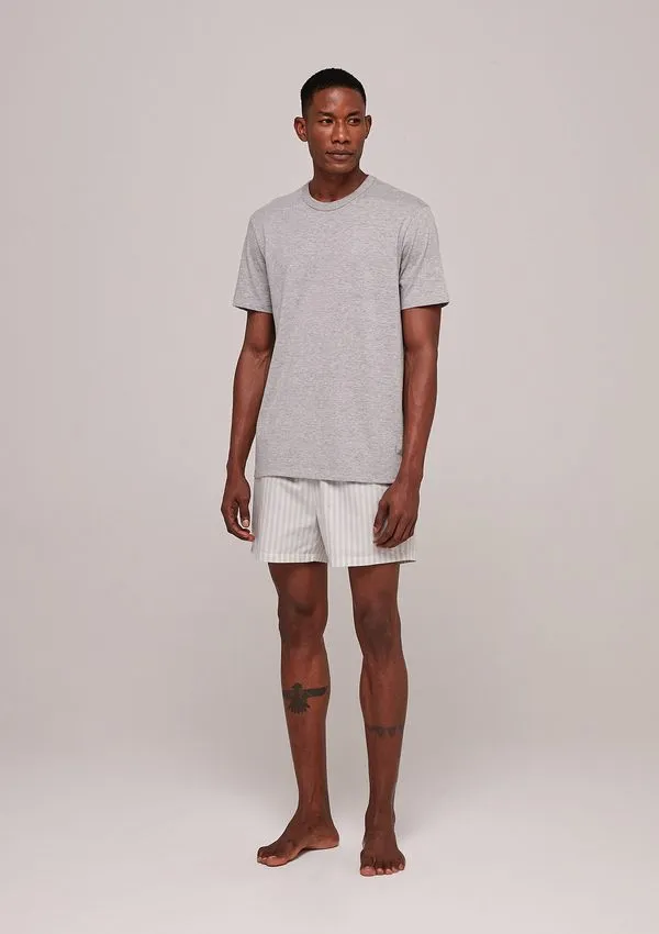 Pijama Curto Masculino Com Estampa Xadrez - Cinza XG