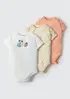 Kit Com 3 Bodies Bebê Menina Em Ribana - Multicolorido 24M