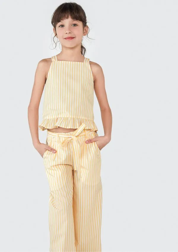 Regata Infantil Menina - Amarelo 006