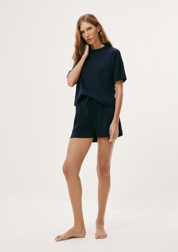 Pijama Feminino Curto Box Em Algodão - Azul XP