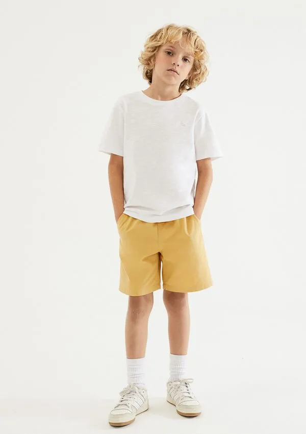 Bermuda Infantil Menino Reta - Amarelo 014