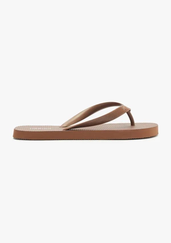Chinelo de Dedo Feminino Fosco - Marrom 036